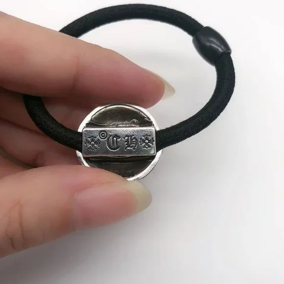 Chrome Hearts Cross Anchor Scout Flower Rubber Band 925 Sterling Silver Bracelet Chrome Hearts Cross Anchor Scout Flower Rubber Band 925  main image 4